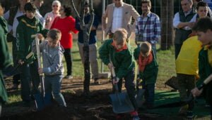 Primera piedra de la EDAR Uceda, antes de que el Jarama se una al Tajo