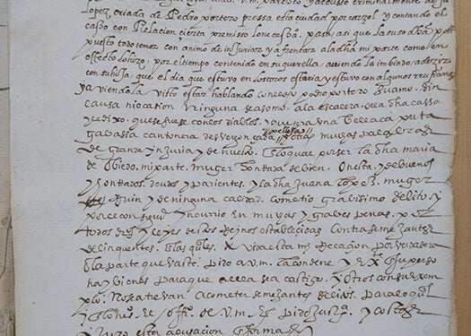 Querella de Mateo Calvete