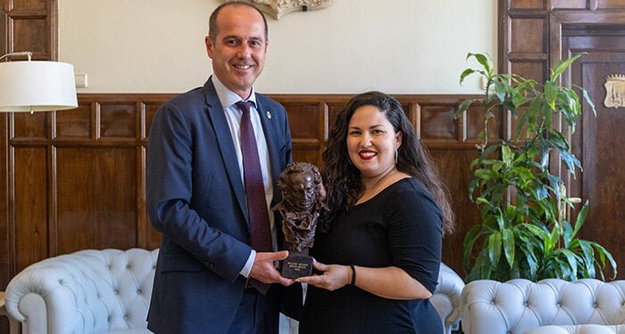 Rojo recibe a la alcarreña, Laura Galán, ganadora del premio Goya como mejor actriz revelación 1 Rojo recibe a la alcarreña, Laura Galán, ganadora del premio Goya como mejor actriz revelación