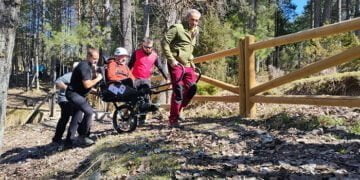 Un total de 20 alumnos realizan con éxito el primer curso de piloto de silla Joëllete en el Albergue Provincial Fuente de las Tablas