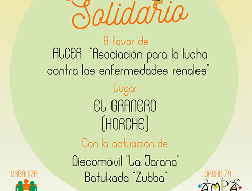 ALCER Guadalajara y la AMPA progresiva de Horche organizan un vermut solidario el 15 de abril