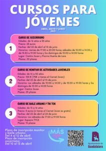 Abierto el plazo de inscripción en Guadalajara a los cursos de Monitor/a de Actividades Juveniles y de Baile Urbano y Tik Tok dirigidos a jóvenes