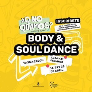 Body & soul dance en el taller ‘XQ NO QDAMOS’ del Centro Joven de Cuenca este fin de semana
