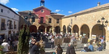 Buendía consolida el éxito de su Certamen de Pintura Rápida con una acogida todavía mayor en su segunda edición