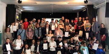 Dolz recibe a los alumnos de los colegios de Cuenca y Baeza ganadores del proyecto ‘Aula Patrimonio’