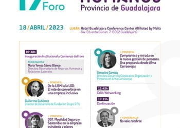 El 17º Foro de Recursos Humanos de la provincia de Guadalajara tendrá lugar el 18 de abril