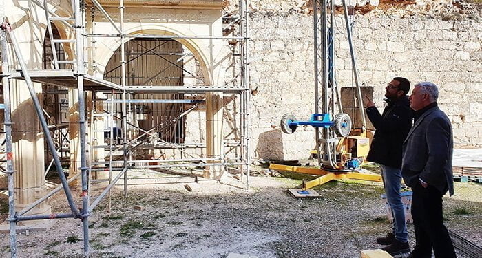 El claustro del castillo de Jadraque vuelve a su lugar original gracias a la Diputación de Guadalajara 1 El claustro del castillo de Jadraque vuelve a su lugar original gracias a la Diputación de Guadalajara