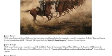 El V Ciclo de Historia Militar de Cuenca tratará sobre la crisis del 98 y la pérdida de Cuba y Filipinas