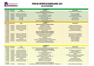 El Ayuntamiento de Guadalajara organiza la Feria del Deporte este fin de semana con gran actividad, junto a la Marcha 7.000 pasosX-CLM y la carrera de Bomberos