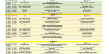 El Ayuntamiento de Guadalajara organiza la Feria del Deporte este fin de semana con gran actividad, junto a la Marcha 7.000 pasosX-CLM y la carrera de Bomberos