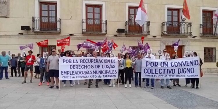 Tercera concentración del personal del Ayuntamiento de Tarancón