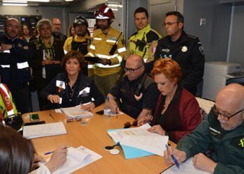 Más de 180 efectivos participan en un simulacro en San Clemente para asegurar una respuesta eficaz ante fenómenos meteorológicos adversos