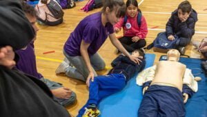 Más de un millar de niños y niñas de catorce centros escolares de la ciudad han participado en la actividad ‘Guadaolimpiada escolar’
