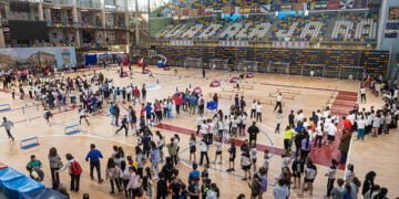 Más de un millar de niños y niñas de catorce centros escolares de la ciudad han participado en la actividad ‘Guadaolimpiada escolar’