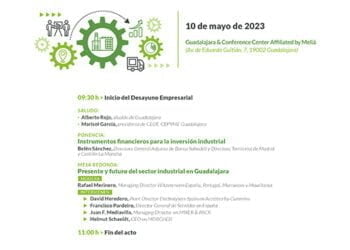 Las claves para competir en el futuro de la industria analizadas en el próximo desayuno empresarial de Impulsa Guadalajara