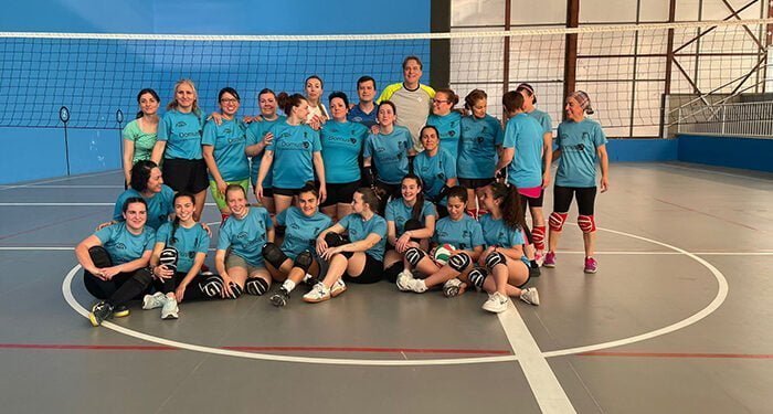 Rafa Pascual, mito del voleibol español, motiva a la cantera de este deporte en Pastrana 1 Rafa Pascual, mito del voleibol español, motiva a la cantera de este deporte en Pastrana