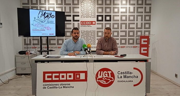 UGT y CCOO Guadalajara llaman a los trabajadores y trabajadoras de la provincia a la salir a la calle para pedir la subida de los salarios y la bajada de precios