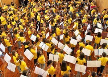Un total de 225 alumnos se dan cita en Cuenca en el II Encuentro Regional Intercentros de Cuerda Frotada