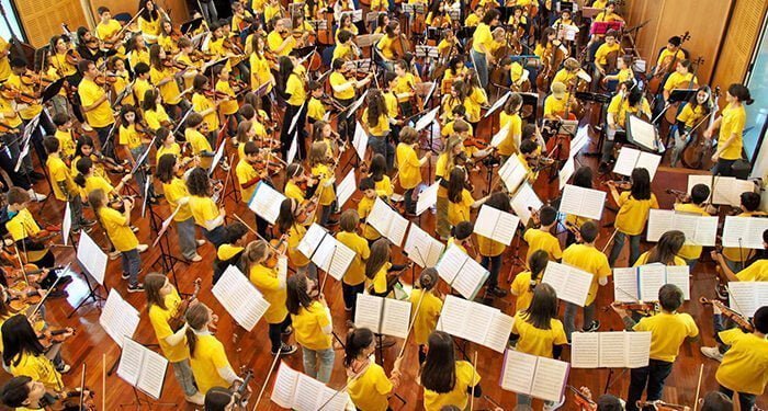 Un total de 225 alumnos se dan cita en Cuenca en el II Encuentro Regional Intercentros de Cuerda Frotada