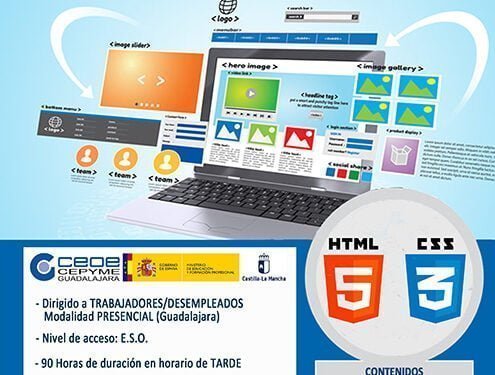 Abierto el plazo de inscripción para el curso gratuito publicación de páginas web de CEOE-Cepyme Guadalajara 1 Abierto el plazo de inscripción para el curso gratuito publicación de páginas web de CEOE-Cepyme Guadalajara