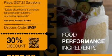 BASF participará en el BIET Meeting, evento de referencia del sector del pan e industrias relacionadas