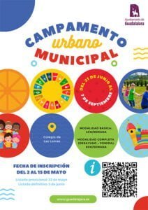 Este 2 de mayo se abre el plazo de inscripción en Guadalajara al campamento urbano municipal de verano para edades entre 3 y 12 años