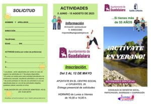 A partir del 2 de mayo, se abre e Guadalajara la inscripción a los programas de envejecimiento activo ‘Actívate en verano’ y ‘Salud y playa’ 