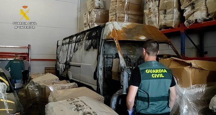 Incautadas más de dos toneladas de marihuana en el Polígono industrial “La Quinta” de Cabanillas del Campo