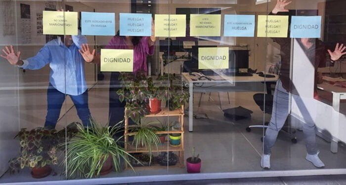 La huelga indefinida de los trabajadoresas de Justicia comienza con un seguimiento del 80 % en Castilla-La Mancha