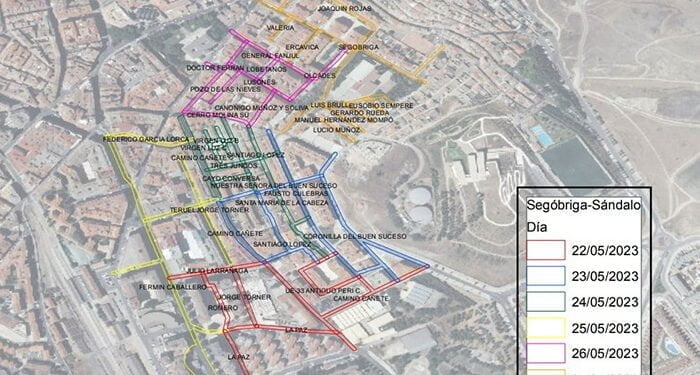 La limpieza intensiva implica restricciones de aparcamiento en los barrios de Pozo de las Nieves y La Paz y el entorno de Camino Cañete