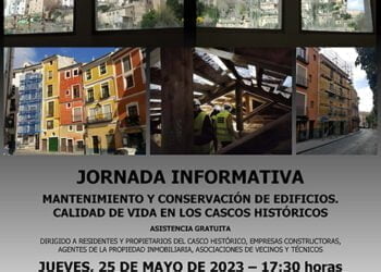 Los arquitectos técnicos de Cuenca expondrán en una jornada el mantenimiento y conservación de edificiosy la calidad de vida en los cascos históricos