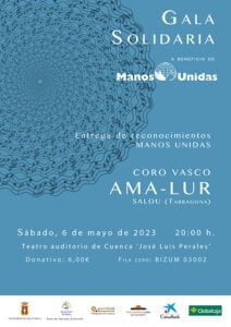 Manos Unidas Cuenca entregará en su gala solidaria reconocimientos a diferentes instituciones y asociaciones de fieles por su trayectoria de colaboración