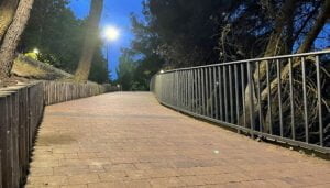 Recepcionadas las obras de mejora de la iluminación del Parque de Los Moralejos y bajada a El Sargal