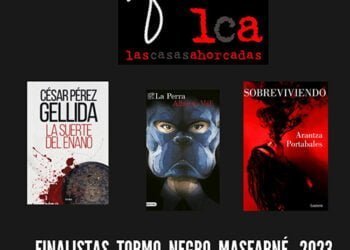 Arantza Portabales, César Pérez Gellida y Alberto Val, finalistas del premio Tormo Negro Masfarné 2023 de Las Casas Ahorcadas