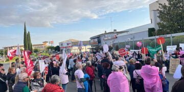 Cerca de 200 personas se concentran frente a Incarlopsa para protestar por la macrogranja proyectada en Villalba de la Sierra