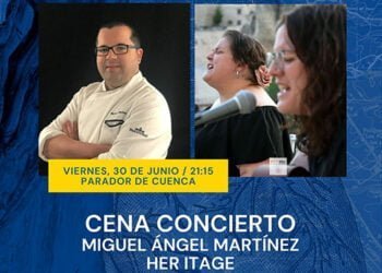 Her Itage y el chef Miguel Ángel Martínez, protagonistas de la cena concierto de Estival Cuenca 23