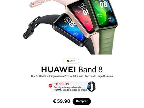 Huawei presenta la Band 8, un ligero asistente de salud con hasta dos semanas de batería
