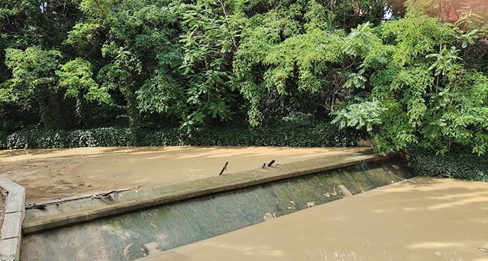 La tormenta del domingo destroza el río del barranco del Alamín