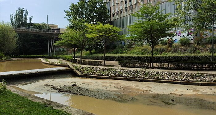 La tormenta del domingo destroza el río del barranco del Alamín