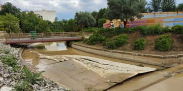 La tormenta del domingo destroza el río del barranco del Alamín