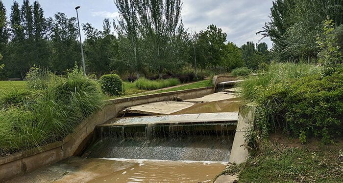 La tormenta del domingo destroza el río del barranco del Alamín
