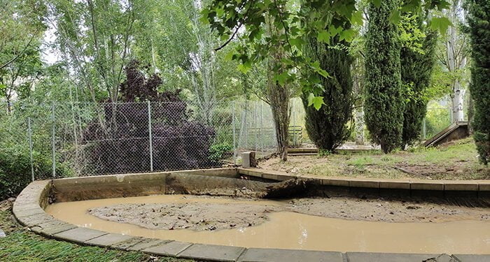 La tormenta del domingo destroza el río del barranco del Alamín