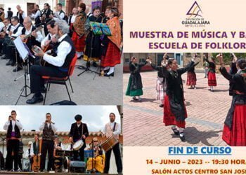 La Escuela de Folklore de la Diputación de Guadalajara realizará la actuación de Música y Baile de fin de curso el próximo miércoles en el Centro San José