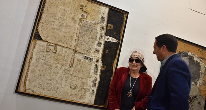 La familia de Millares cede una nueva arpillera a la Fundación Antonio Pérez que estará expuesta en la primera sala del museo