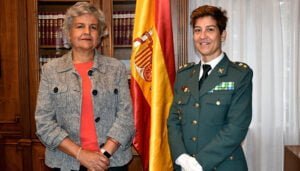 La subdelegada del Gobierno en Cuenca recibe a la nueva jefa de la Comandancia de la Guardia Civil de Cuenca