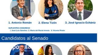 Lucas Castillo y Antonio Román encabezan las listas al Senado y al Congreso por el PP de Guadalajara para el 23J
