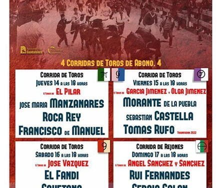Morante, Roca Rey…. Guadalajara ya tiene cartel para la Feria de la Antigua