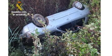 Se saltaron un control y tuvieron que ser auxiliados después de un accidente han sido detenidos por robar en Cañamares y Priego