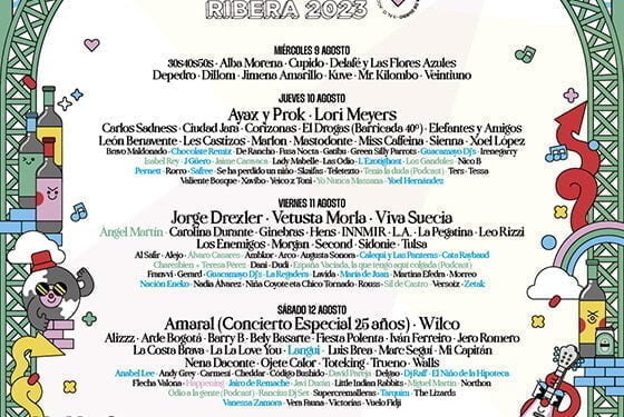 ¡Ya conocemos el cartel por días de Sonorama Ribera 2023!