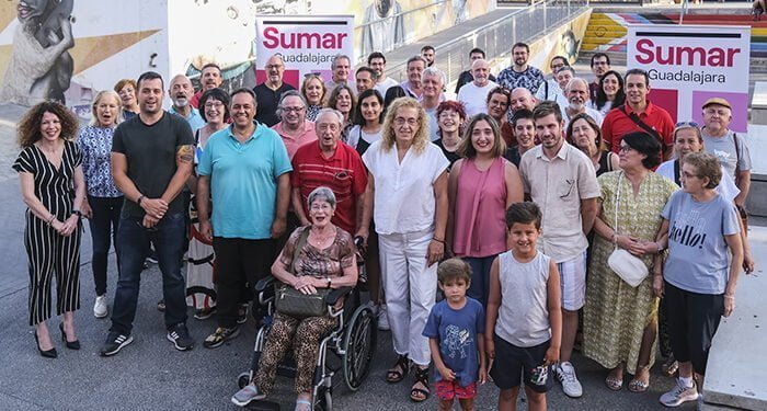 Sumar se reivindica en Azuqueca como “la fuerza en ascenso con capacidad de quitarle escaños a las derechas para revalidar el gobierno progresista”